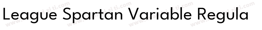 League Spartan Variable Regular字体转换